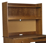 Shaker Double Shelf Carrel w\/Closed Back, 36"W